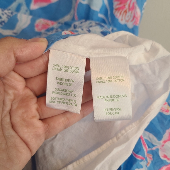 Lily Pulitzer Alessia Floral Cotton Sundress Large - Picture 4 of 8